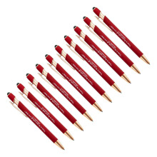 10Pcs Multipurpose Ballpoint Pens Inspirational-profound red