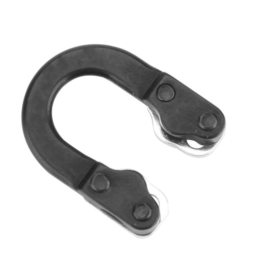 Compound Bow D Loop Accessory, Overdraw Interference Design Bowstring Wear Protection Metal D Ring with Tool for Archery Shooting Hunting, Arrow Stabi 2