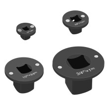 Pack of 4 Secure Locking Impact Socket Adapters for Easy Nut