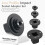 Pack of 4 Secure Locking Impact Socket Adapters for Easy Nut 5