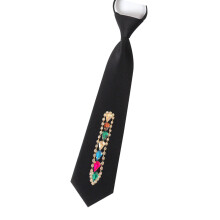 Delicaat zwart polyester accessoire Kantoor-Zwart