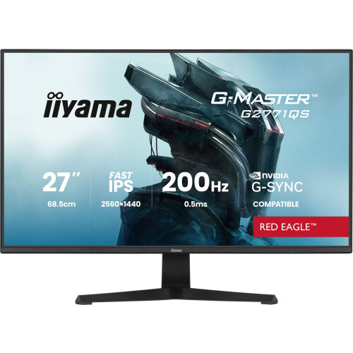 iiyama Pantalla PC Gamer - IIYAMA - 27" - WQHD - 200Hz - Panel Fast IPS - 0.5ms - G-Master Red Eagle