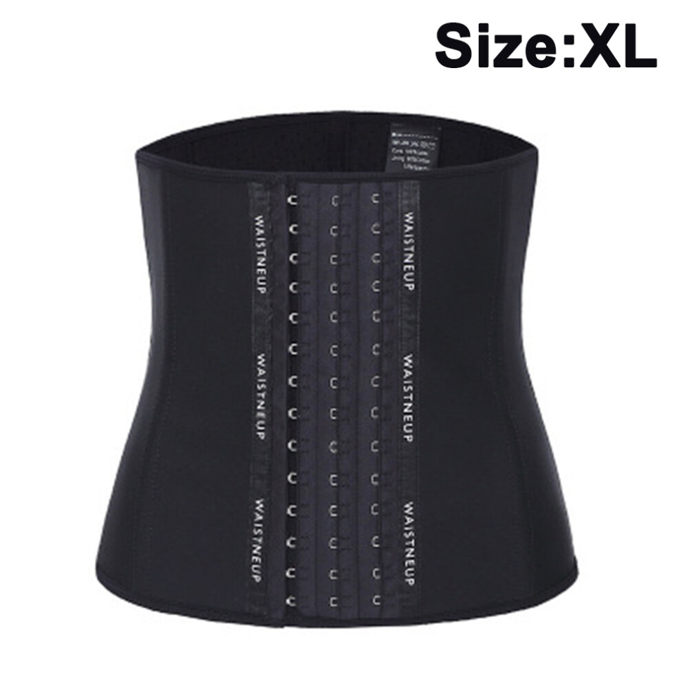 Waist Trainer Corset, Latex Underbust Cincher, Postpartum Support, Four-Breasted Adjustable Design, 9 Steel Bones For Posture, High Compression, Worko