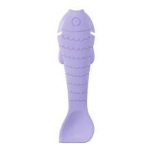 Silicone Pet Food Preservation Can Lid Silicone Can Opener Feeding Spoon (Purple, 2Pcs)