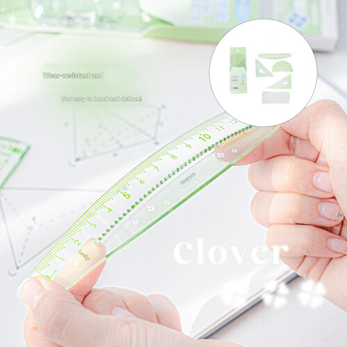Multifunctional Math Geometry Tool Student Geometry Math-Green 1