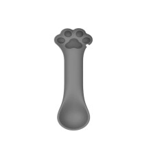 Pet Can Spoon Silicone Cat Paw Can Opener Pet Supplies Multifunctional Spoon (Grey Spoon)