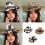 Comfortable Western Theme Top Hat with Bull-Cow pattern beige 3