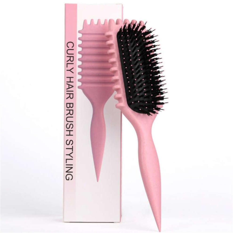 Xske Tec Gift Box Curly Hair Comb Air Cushion Comb (Pink)