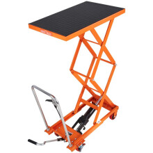 Carrinho de Mesa Elevatória Hidráulica-Duoku-Altura de Levantamento de 50-Elevador de Duplo Tesoura Manual-para uma Manutenção Efetiva