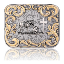 Western Belt Buckle for Women Men Punk Buckles-Cross horse