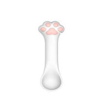 Pet Can Spoon Silicone Cat Paw Can Opener Pet Supplies Multifunctional Spoon (Pink Spoon)