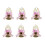 6pcs Durable Candy Box with Intricate Hollow Pattern Baby-Pink 1