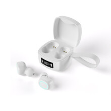 Écouteurs Bluetooth ergonomiques et légers avec réduction de bruit active, son stéréo cristallin, véritable liberté sans fil, écran LED,