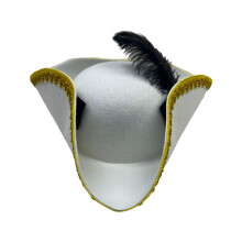 Embroidery Cosplay Pirate Caps For Children's Party Props-White
