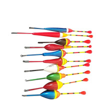 Buoys for Fishing Pack of 10 Colorful Fishing Floats 0 6G 4 5G High Sensitivity No Position Motion Random Color, As Shown, Sports
