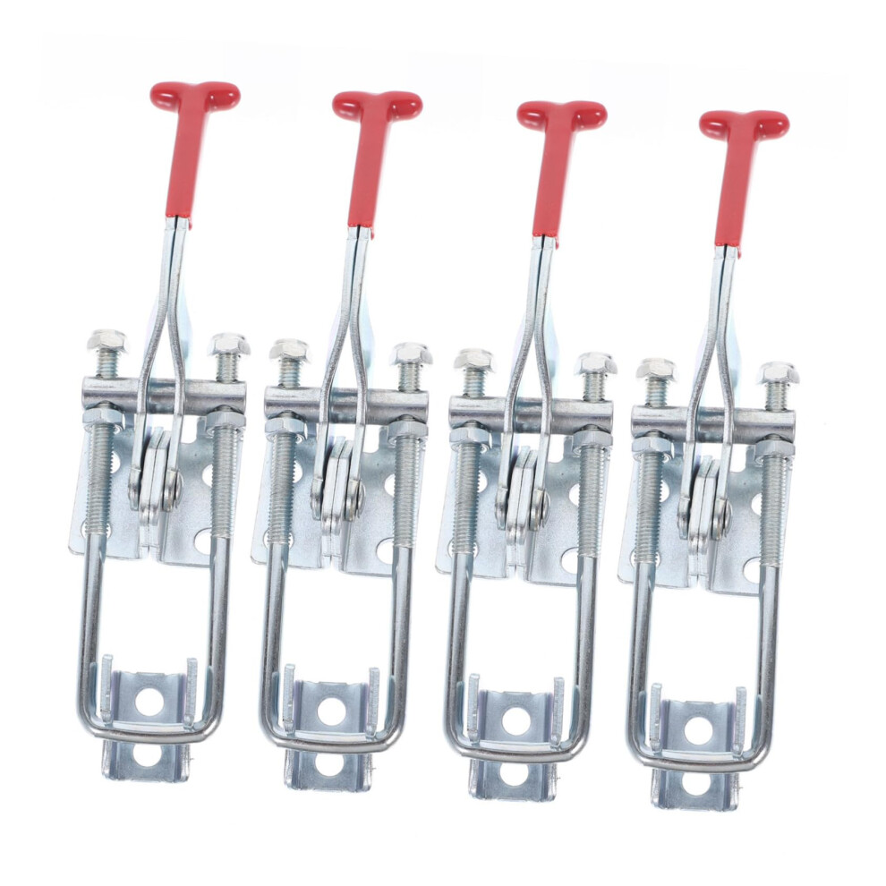 Toggle Latches 4 Pack Adjustable Heavy Duty Galvanized Steel For Boxes, Doors, Smoker Lids Easy Install 9365049104555