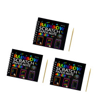 Educational Scratch Drawing Pad Twin Coil Binding Scratch-small