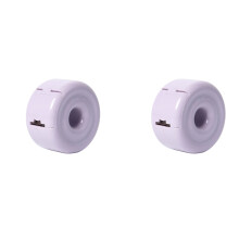 Pack of 2 Tape Dispensers Set Features Integrated Cutter-Purple