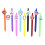 10Pcs Nurses Week Theme Ballpoint Pens Refillable-Rose Red 2