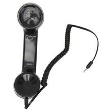 Retro telefonrør, stabil håndholdt modtager med svar med et enkelt tryk og lydstyrkekontrol, strålingssikker 3,5 mm lydstik til smartphones