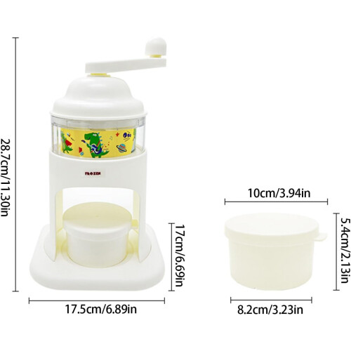 Small portable hand shaver, small crushed ICES machine, manual ICES crusher cold drink processor with ICES shells Ref: 3287 1