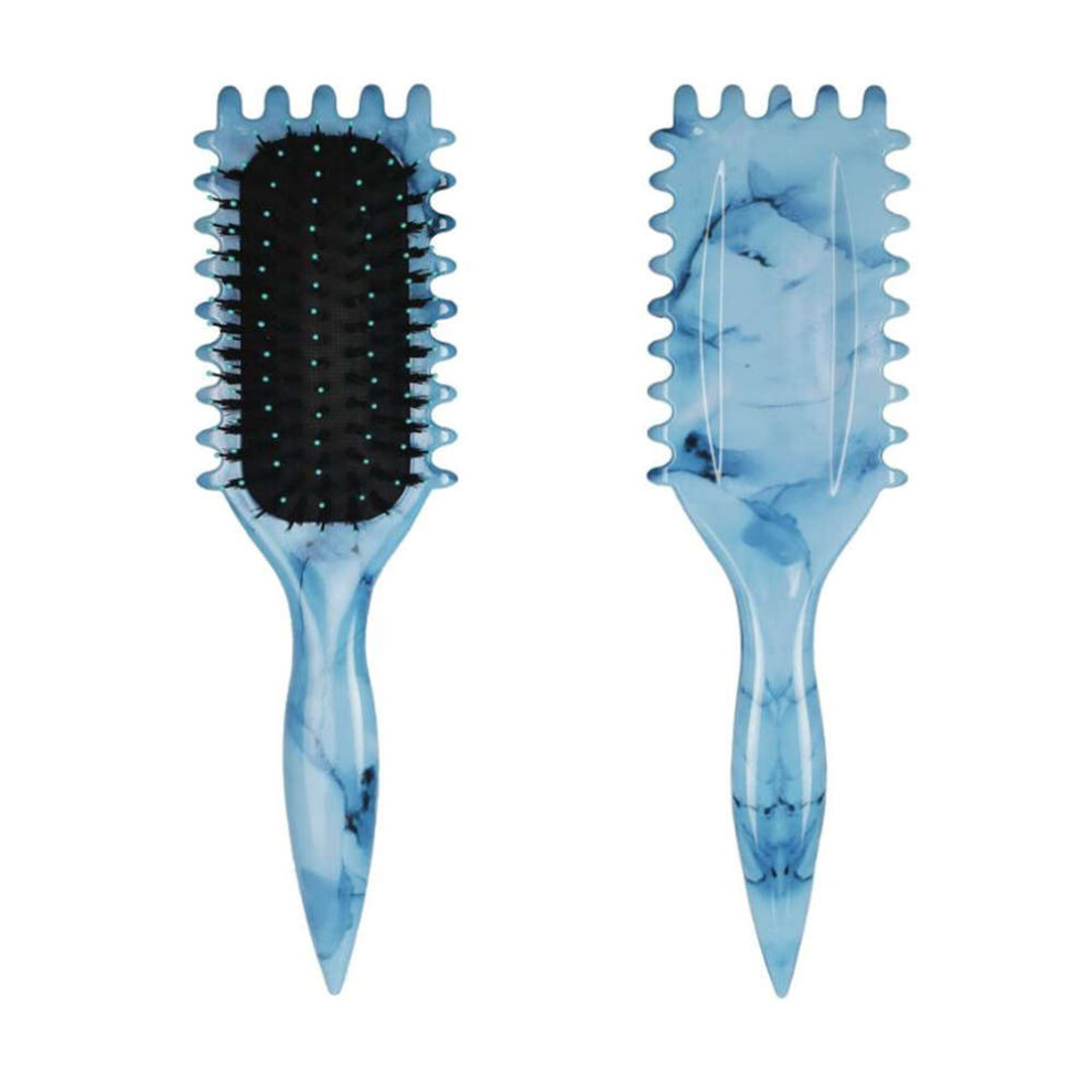 Xske Tec Long Hair Curling Comb Air Cushion Hair Comb (Blue)