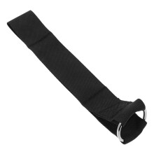 Fitness Strap for Weight Plates Barbell Belt for Weight Lifting Black Polyester
