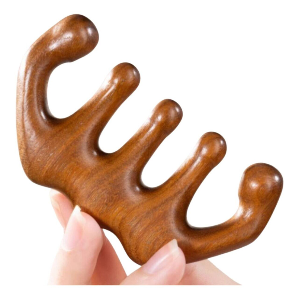 Xske Tec Unisex Sandalwood Massage Comb Head Massage Comb