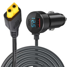 6,56 Fuß langes Auto-Steckdosen-Adapterkabel, XT60-Ladekabel, 2