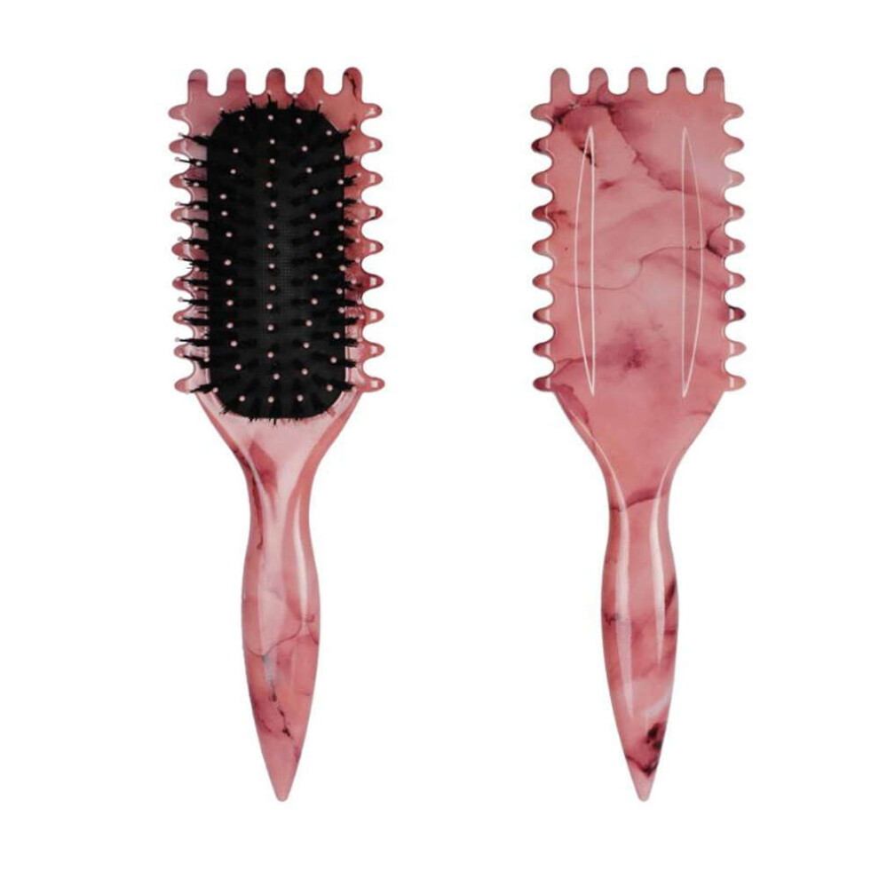 Xske Tec Long Hair Curling Comb Air Cushion Hair Comb (Pink)