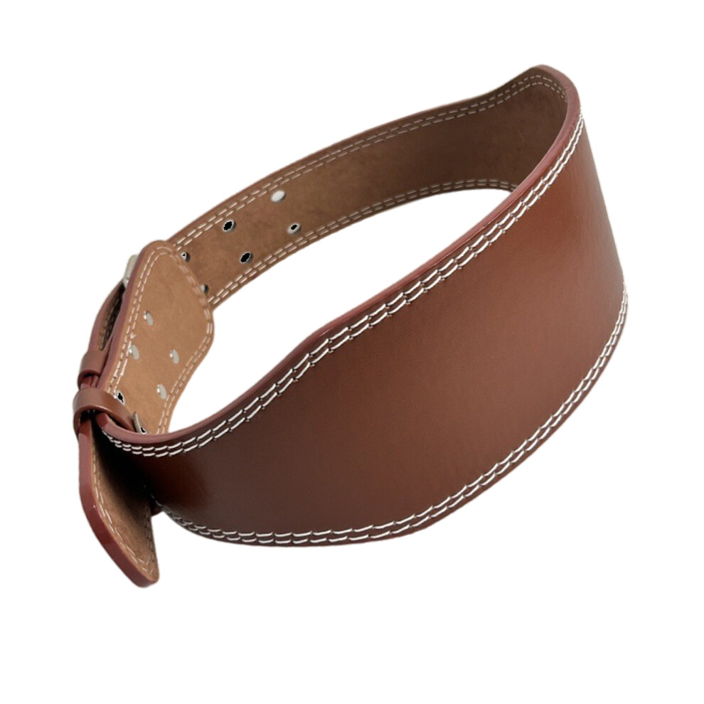 Breathable PU Waist Support Belt Wide Waistband For-Brown S