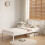 Comfy Living (3ft Single, White) Riga Wooden Bed Frame with Lucy Mattress 5