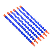 6 pieces adjustable oil cooling hose, 1/4 inch, plastic, round nozzle, flexible water/oil cooling pipes, hoses for CNC machine, 300 mm 300 mm 6 Pcs