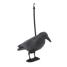Hunting Decoy For Crow Decoy Bird Scare Realistic Design Durable Construction Spooky Decoration Yard Garden Decoration Hang Or Stand Flock Control