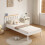 Comfy Living (3ft Single, White) Riga Wooden Bed Frame with Lucy Mattress 1