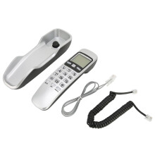 Compacte telefoon met snoer, nummerweergave, LCD-display, laatst gekozen nummer, bliksembestendige snelkiesfunctie voor thuis en op kantoor,