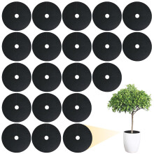 Pack of 20 Cabbage Plant Collars 5.9 Inches Round Mulch Ring for Root Protection