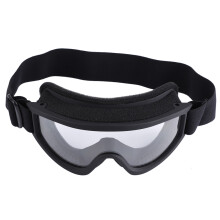 Outdoor-Taktikbrille, UV-Schutz-Sonnenbrille, belüftete Motorradbrille, kratzfeste Polycarbonat-Linse, verstellbare TPU-Brille, breites klares