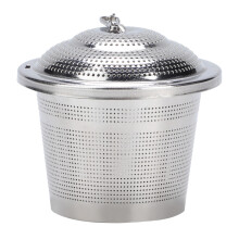 Filtre à épices, infuseur en acier inoxydable facile à nettoyer, fond plat pour un dosage et un remplissage précis, passoire en acier inoxydable