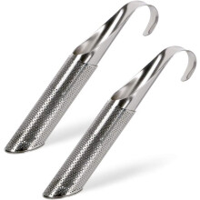 Nerezové sítko na čajové lístky, 2024Upgrade, kreativní design dýmky pro přípravu ledového a horkého čaje, sada 2 kusů, 14,5 cm * 3 cm,