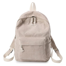 Mini batoh v boho stylu, odolná lehká manšestrová tkanina, hladké zipy SBS, prostorná kapacita, design proti krádeži, nastavitelný ramenní