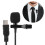 Draagbare microfoon, plug-and-play, ruisfilter, omnidirectionele microfoon, stabiele transmissie voor iPhone, iPad, live-uitzendingen, interviews, 4