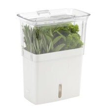 Fresh Herb Range Cut Herb Keeper, White and Grey, 12 x 16 x 20 cm Cut herb box
