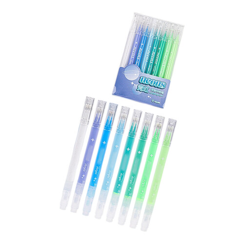 8PCS Professional Gel Pencils Featuring Soft Shades Blendable-S