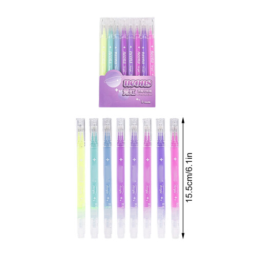 8PCS Professional Gel Pencils Featuring Soft Shades Blendable-S 2