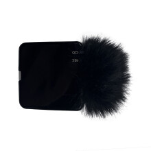 Harig windscherm voor RODE Wireless Go 3 clip-on-Zwart