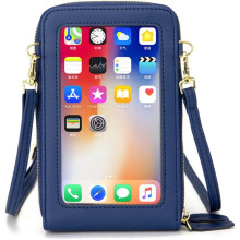 Dámská crossbody kabelka s kapsou na telefon, nastavitelný popruh, malá kabelka přes rameno s dotykovou obrazovkou, crossbody taška s RFID