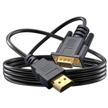 HDMIs to VGA Cable Gold-Plated HDMIs to VGA for PC Desktop-3m