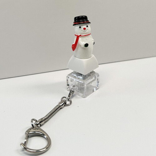 Mechanical Keyboard Style Relief Keychain Durable ABS-hat 2