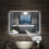 AICA Backlit LED Bathroom Mirror 80X60cm Illuminated Wall Mirror with Dimmable Lights Touch Switch Wall Switch 2